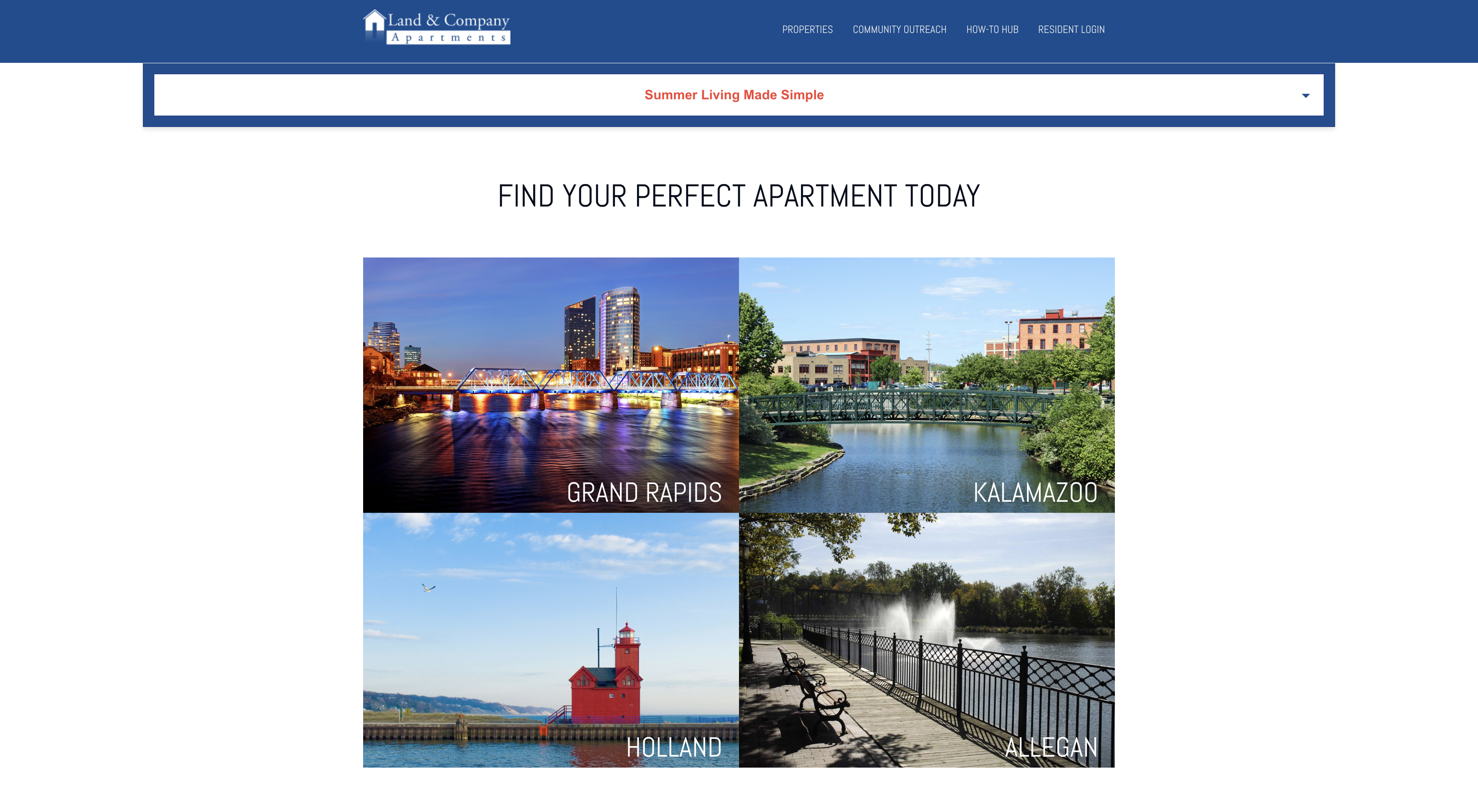 Land & Company Website